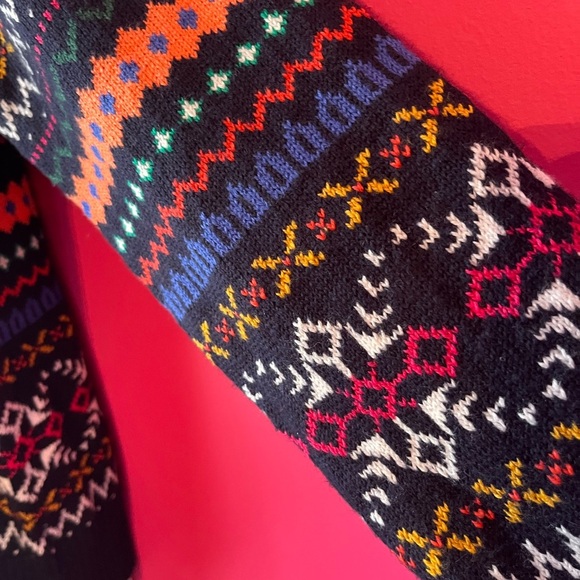 Talbots Vibrant Multicolor Knit Cardigan - Picture 3 of 9